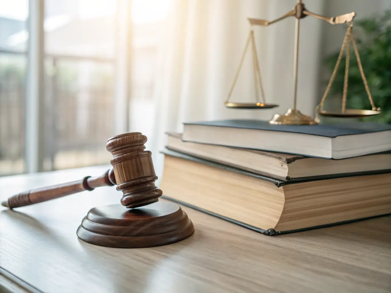 A gavel resting on a stack of legal documents, symbolizing the legal aspects of bail bonds.