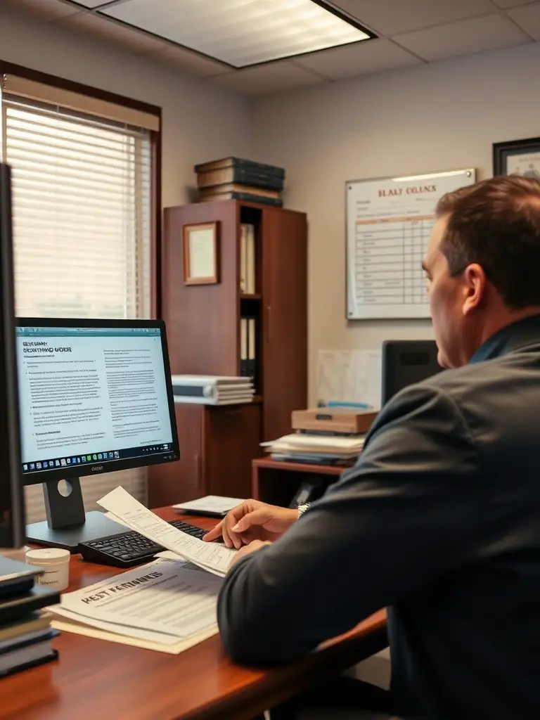 A person confidently signing bail bond paperwork on a tablet, highlighting the convenience and efficiency of online bail bond services.